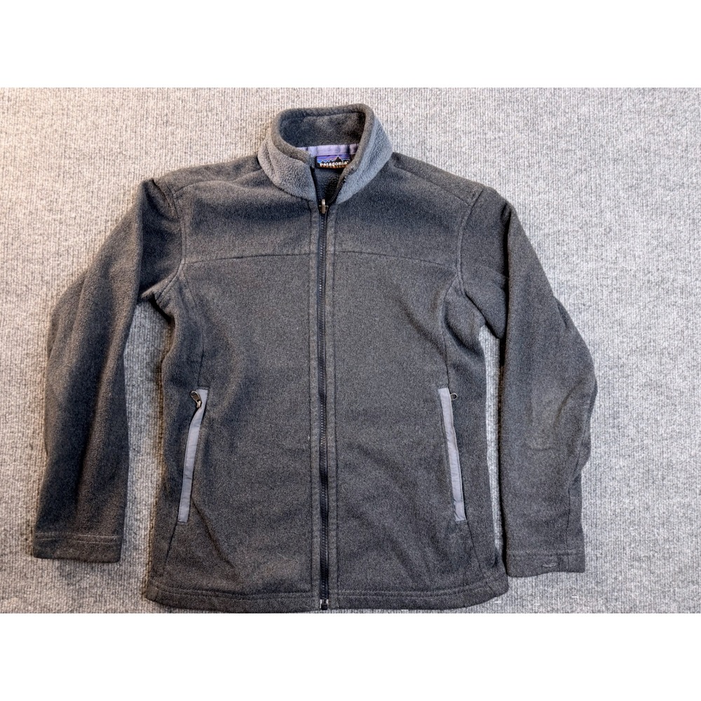 Patagonia Synchilla Fleece Jacket Womens XS Gray Full Zip USA Made Tactical Hike